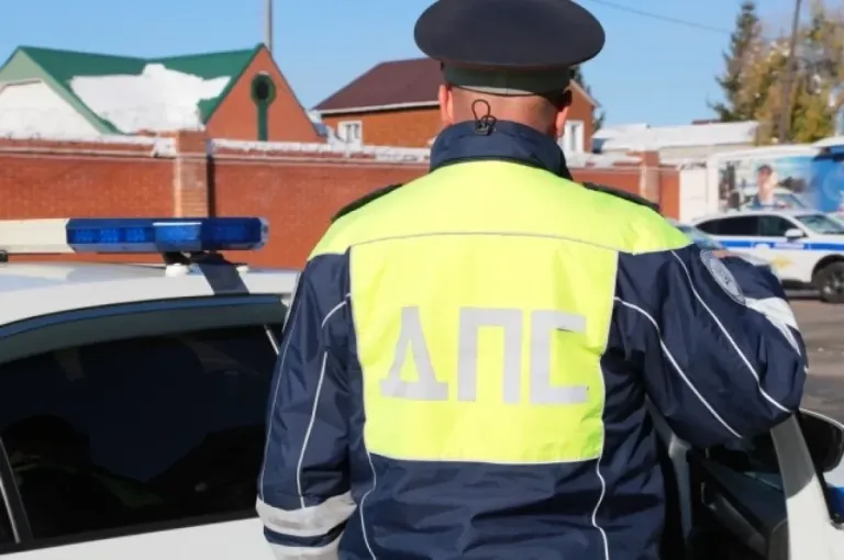 Под Ростовом инспекторы ДПС помогли дальнобойщику без топлива